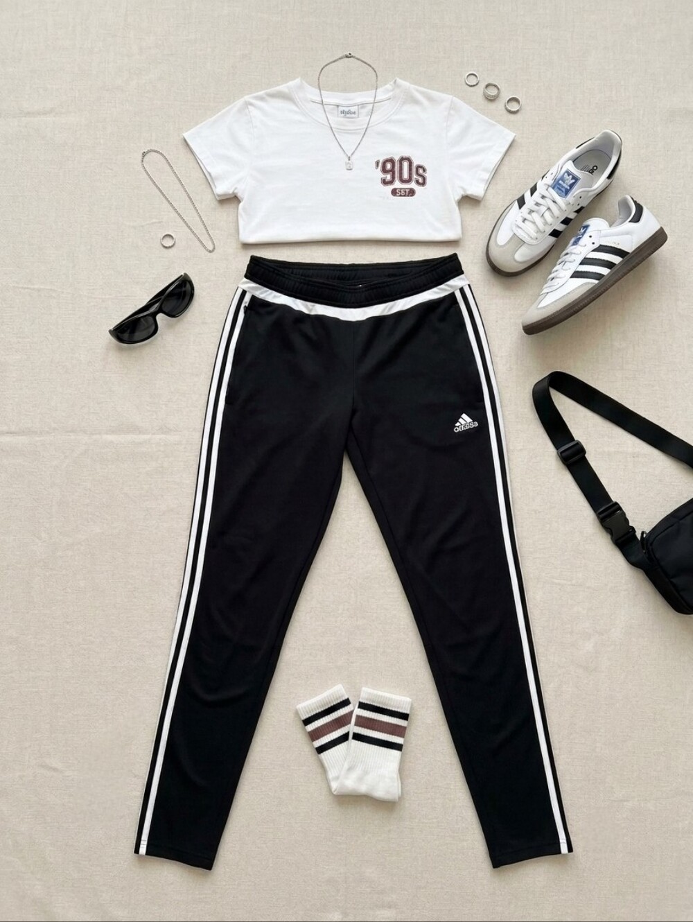 Adidas Climacool Tiro Track Pants Women Medium Black White 3 Stripe Zip Ankle